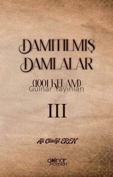 Damıtılmış Damlalar (1001 Kelam) III / A. Cüneyt Eren