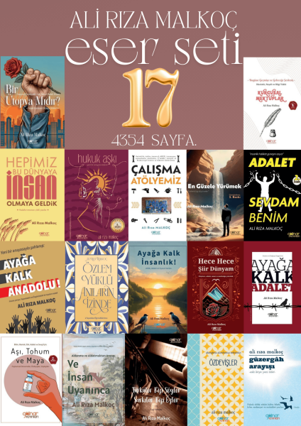 Ali Rıza Malkoç 17 Kitap Set / 4354  Sayfa